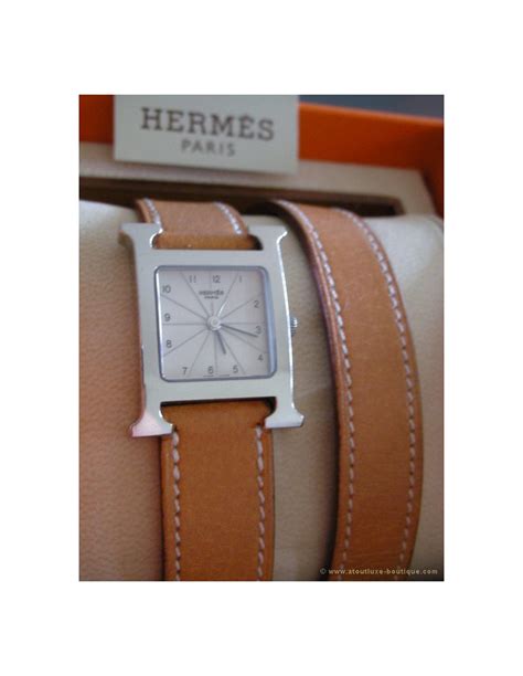 bracelet cuir montre hermes|bracelet hermes femme prix.